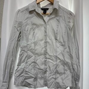 Size Ten White House Black Market Long Sleeve Button Up